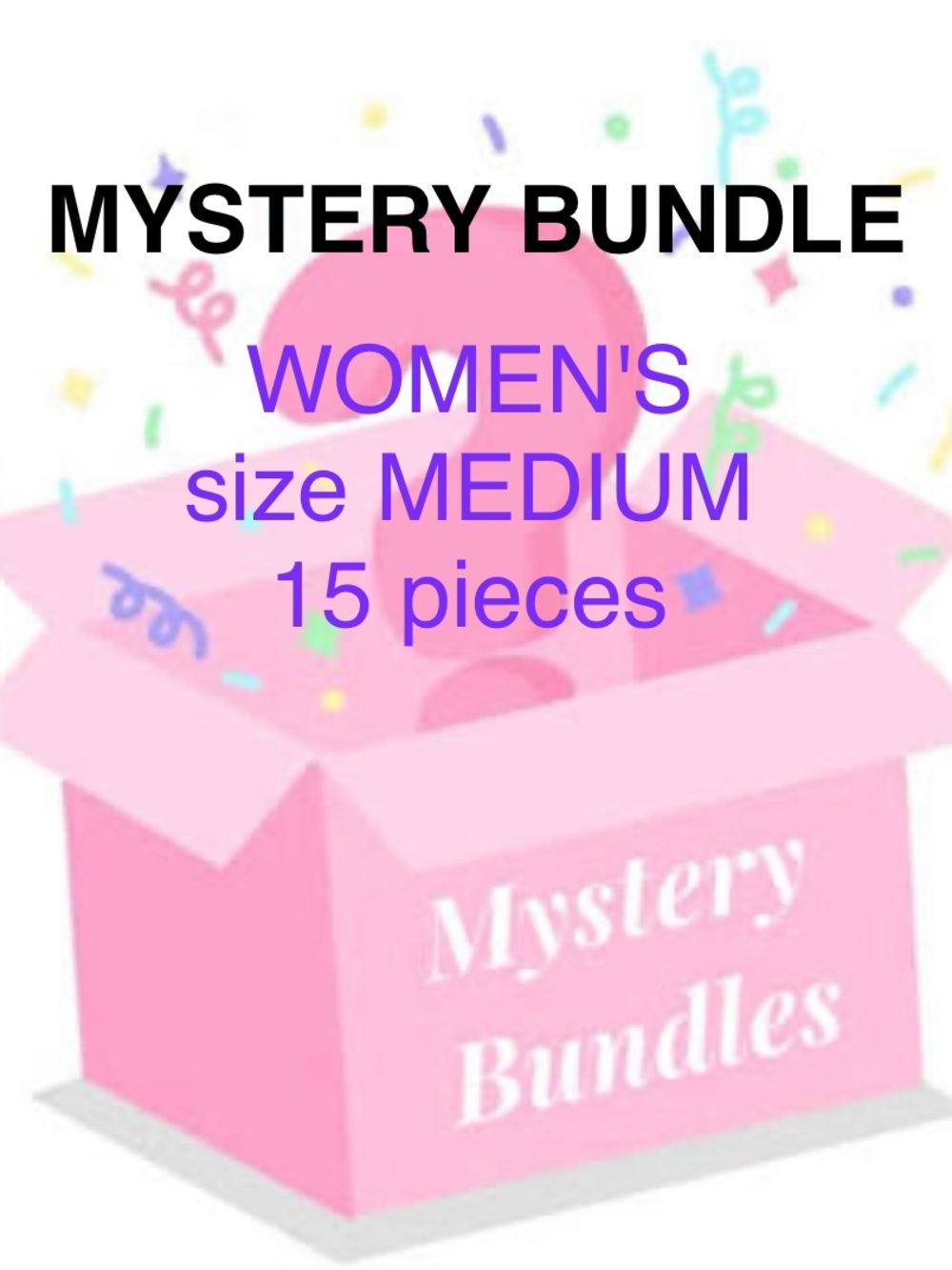MYSTERY BUNDLE 
All Women's Size MEDIUM 
15 Pieces in Total